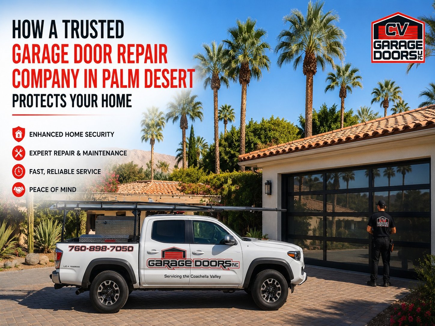 How a Trusted Garage Door Repair Company in Palm Desert Protects Your Home